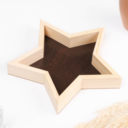 Wooden Kashpo 29 × 29 × 4.5 cm "Star", naturally give beautifully-1