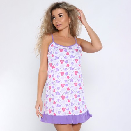 Night shirt female, color lilac, size 50