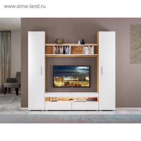 Alba Tumba, 400x361x420, white premium/oak craft gold-4