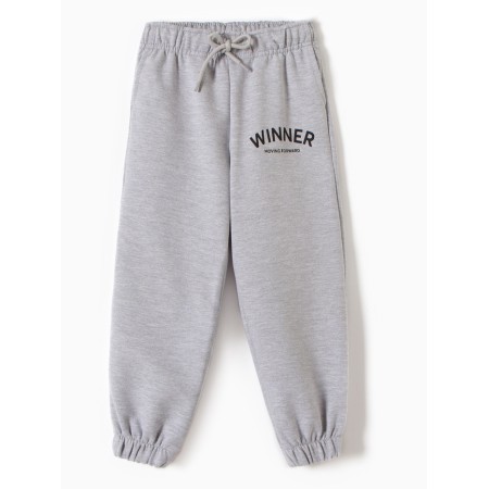 Triko (trousers) for a boy A201, color is light gray melange, height 104