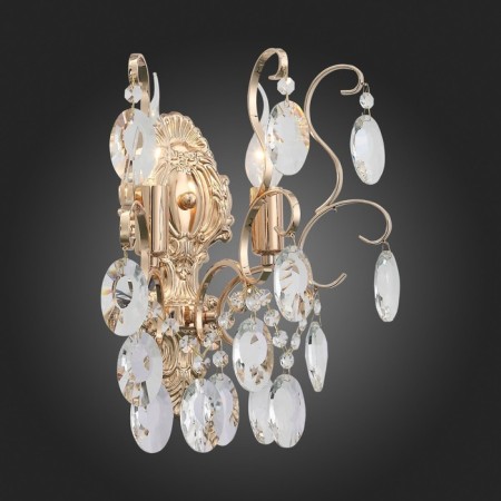 Sconces st. SL846.201.02. OoreCchini. 2x40 watts, E14, 25.5x38 cm, golden color-4