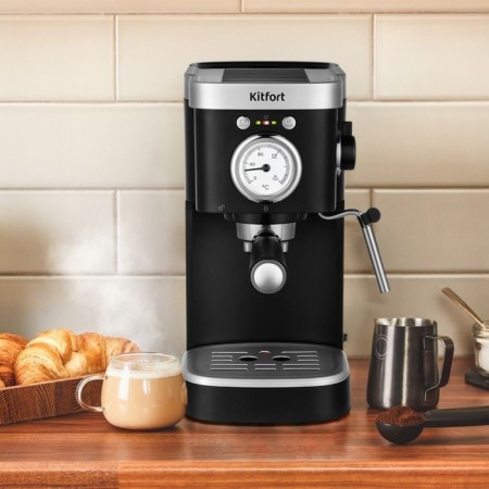 Coffee machine KitFort KT-788, 1100 W, 15 bar, 1.2 l, cord length 0.7 m-1