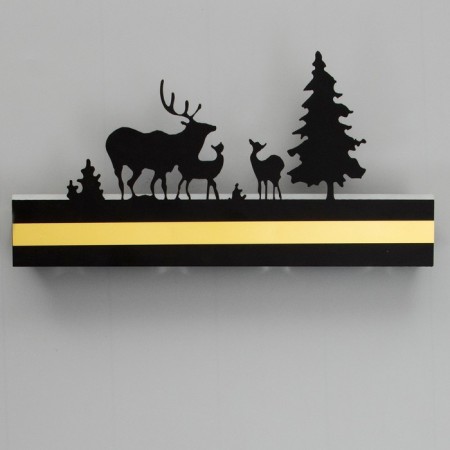 Bra "forest" Led 4000k 12W black 38x20x4cm-1