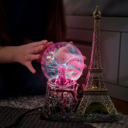 Plasma ball "Lovers in Paris" 10x18x27 cm Risalux-6