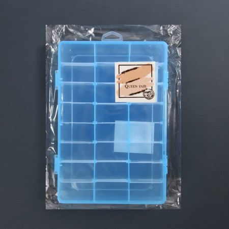 Organizer for decor, mobile cells, 24 cells, 19.7 × 13.3 × 3.5 cm, color mix-7