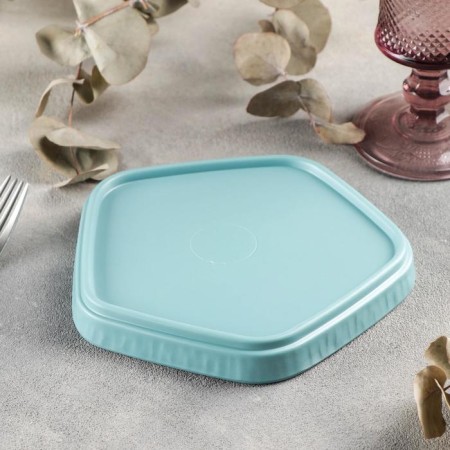 The dish "Clear day", 16.5 × 15.6 × 1.6 cm, blue color-2