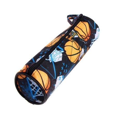 School Penal Tubul at the Basketbol zipper, mix-6