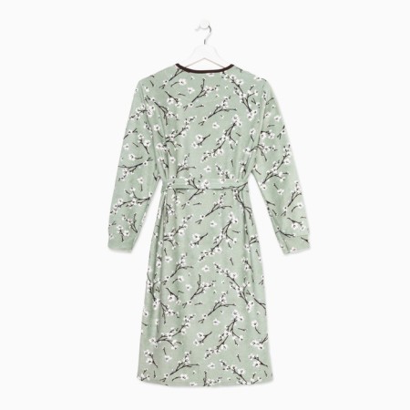 Women's robe, olive color, size 46-6