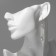 Earrings with pearls "Beads on a stick", white color