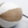 Domesticon-pitch with a soft ball and feathers on a wooden handle, 40 cm