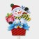 Topper decorative "Snowman" 22.5x70.5 cm