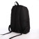 Young backpack from textiles with a zipper, USB, 5 pockets, black color