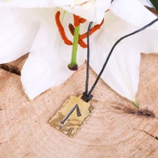 Runa made of jewelry bronze 