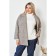 Female jacket, size 56, gray-brown color