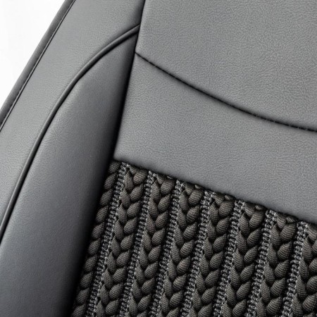 Frame caps for the front seats Car Performance, 2 pcs, eco -leather, and-6