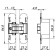 Hidden installation loop with a 3D-adjusting 9540un3d BL, black color