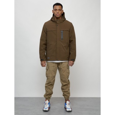 Male spring jacket, size 48, brown color
