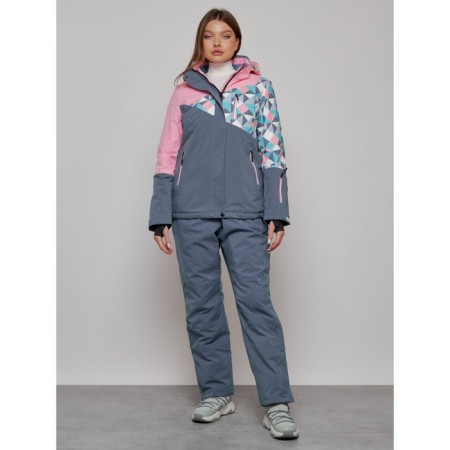 Ski suit female, size 50, pink color-3