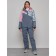 Ski suit female, size 50, pink color