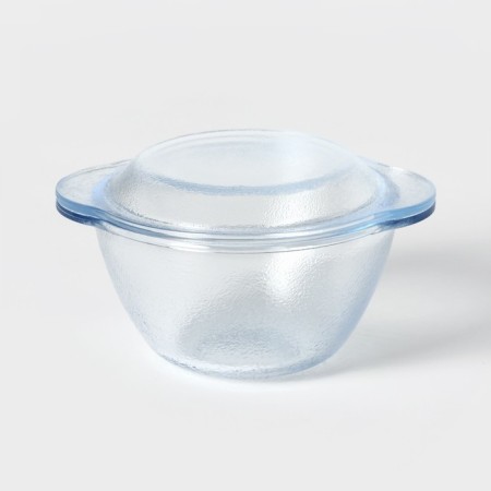 Glass form for baking "pot with a lid", d = 15 cm, h = 10.5 cm-1