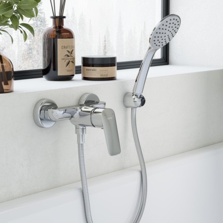 Santek shower mixer "Taos", with accessories, chrome-2