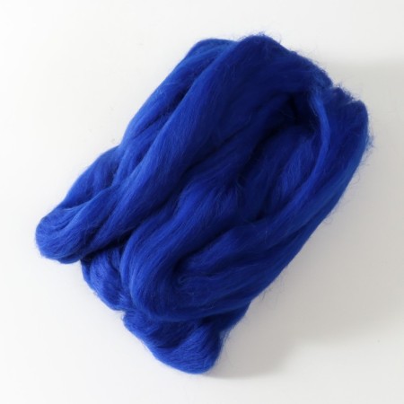 Fasting wool 100% half -toned wool 50 g (019, cornflower)-1