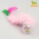 Toy "Ball with a long tail", ball 4.2 cm, pink
