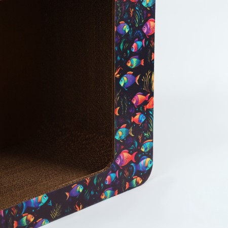 Cardboard clawed with cats mint "Aquarium"-7