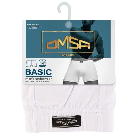 Men's Boxers Omsa 1233, size 52, Bianco color-2