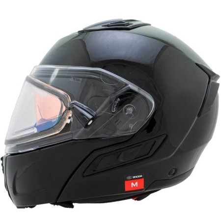 Snowmobile helmet Zox Condor, glass with electric heating, gloss, size XL, black-1