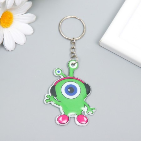 PVC keychain "Alien" 6.2x4.5 cm