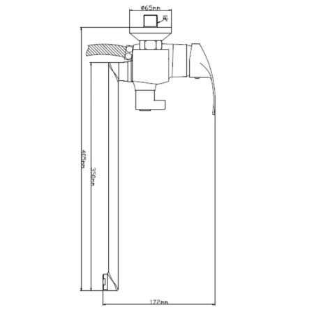 BUNNE BOOOU B8174-18F bathtub, pour 350 mm, shower set, brass, chromium-4
