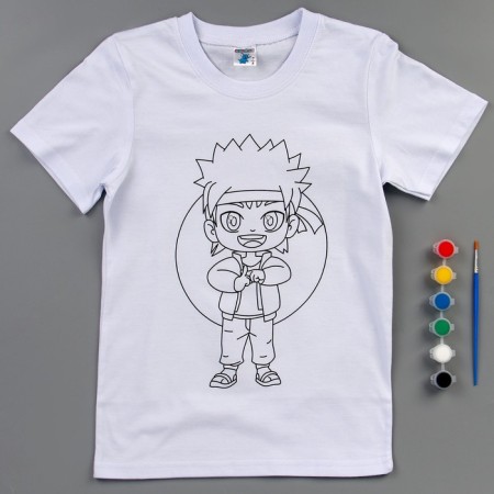 Set for creativity T-shirt-coloring "Boy Fox", size 140-146 cm-3