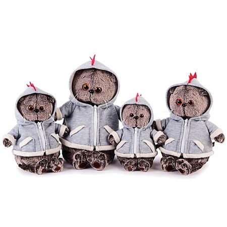Soft toy "Basik" in a sweatshirt Drafonchik, 22 cm-4