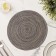 Serving napkin on the table “Duo”, d = 30 cm, brown color