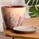 Pot floral painting beige Crocus No. 2, 1.4 l, D - 14.9 cm