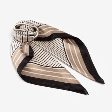 Women's scarf minaku size 70*70 cm, black color