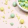 Sprinking confectionery with a soft center, yellow, emerald, 50 g