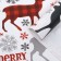 Glossy packaging paper "New Year's house", 70 x 100 cm, 1 sheet