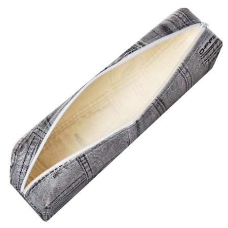School Penal on the zipper "Jeans" Calligrata, Gray-3