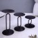Set of candlesticks 10x20; 10x15; 10x10 cm, black
