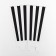 Popcorn packaging, black stripes, 8.5 x 8.5 x 16.5 cm
