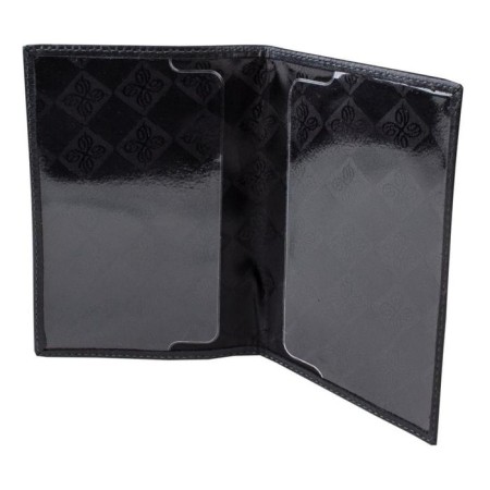 Cover for passport, black color-1
