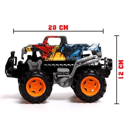 Radio controlled machine "Pickup", works on batteries, color mix-1