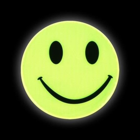 Reflective stickers "Smile", D = 5 cm, 4 pcs on the sheet, yellow color-2