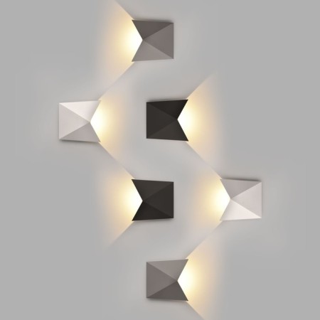Wall lamp Elektrostandard, Batterfly LED 9 W, 75x170x170 mm, IP54, Black Color Black-4