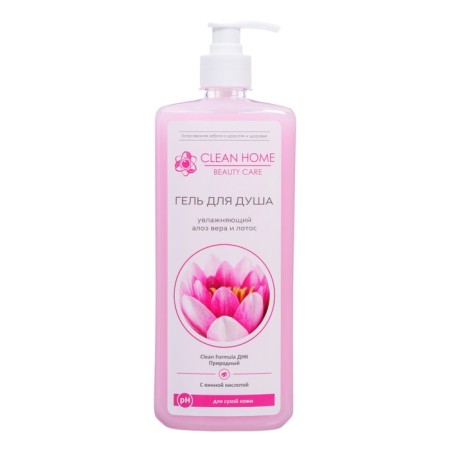 Clean Home shower "Aloe Vera and Lotus", with a dispenser, moisturizing, 750 ml