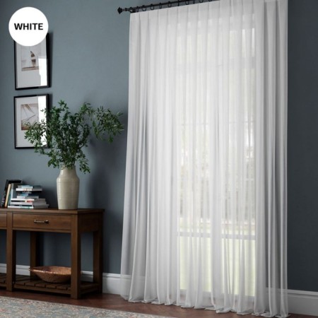 Tulle "April +", size 200x270 cm, white color