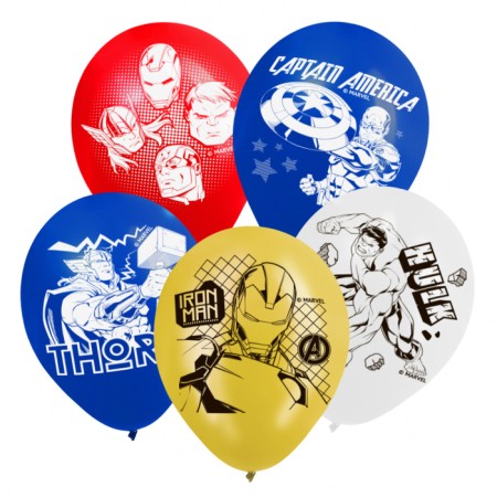 Airy ball "Super-heroes", 12 inch, latex, 25 pieces, Avengers-2