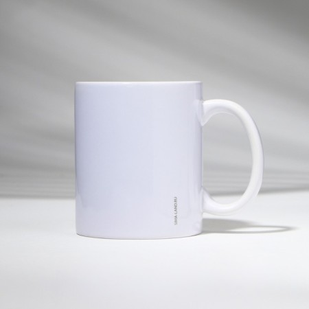 Ceramic mug "Plans for the Year", 320 ml, white color-1